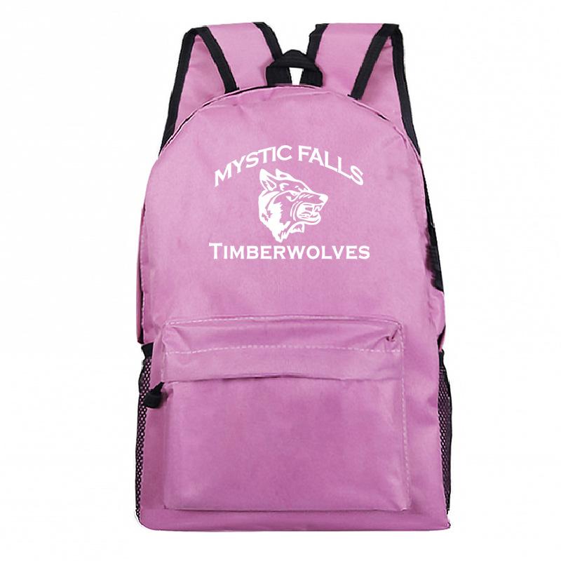 Vampire Diaries Peripheral Elementary and Secondary School Bags Grades 3-6 Casual Backpacks