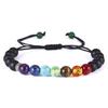 1pcs Bracelet For Men And Women Volcanic Stone Hand Beaded Colored Stone Stretch Hand Zircon