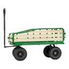 Pull-Along Wagon for Kids,101 cm Toddler Wagons with Foldable Wooden Panel & Handle, Supports up to 250kg, 25.4cm All-Terrain Tires, Utility Wagon