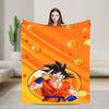 Black  White Goku Dragon Ball Flannel Blanket  Soft Durable Bedding Throws For Couch Bed Picnic Bedspread Sofa Bed Cover
