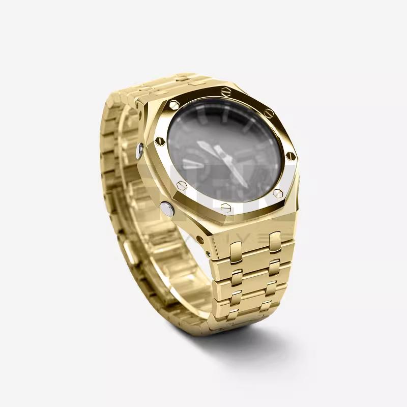 Stainless steel 316L strap kit For Casio G-SHOCK farm oak GA2100/GA2110 GA-2100 GA-B2100 metal case strap men's bracelet