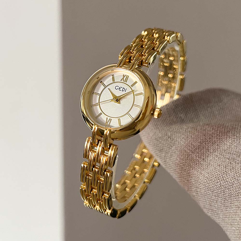 GEDI Artistic Ladies Quartz Watch Retro Exquisite Bracelet Watch for Women Stylish Waterproof Watch Fashion Dress Gifts reloj