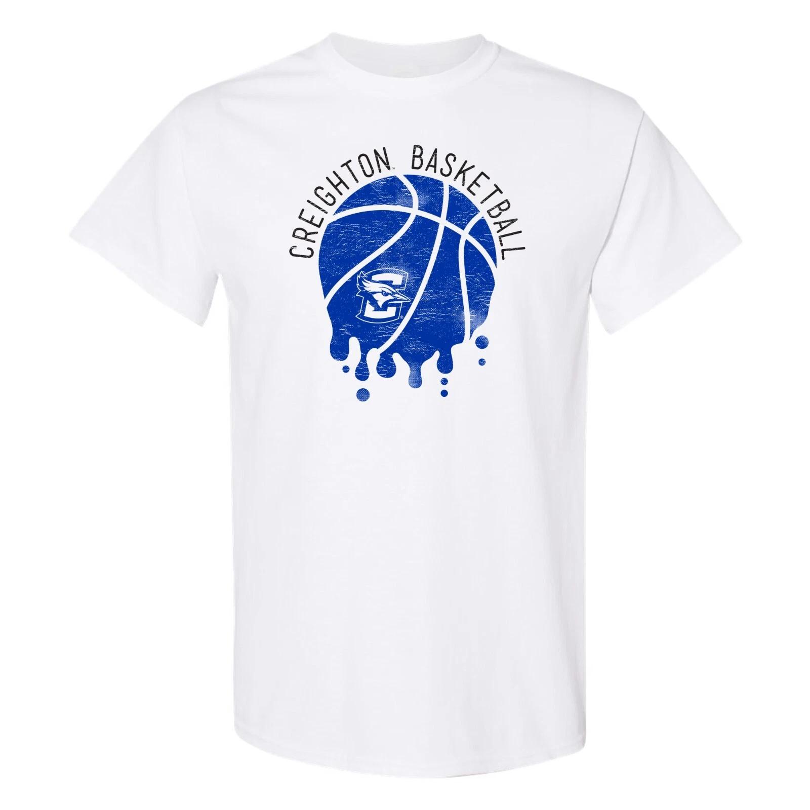 Creighton Bluejays Basketball Dribble Short Sleeve T-Shirt - White 3XL