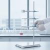 Scientific Support Stand Stainless Steel Lab with Clamp Adjustable for