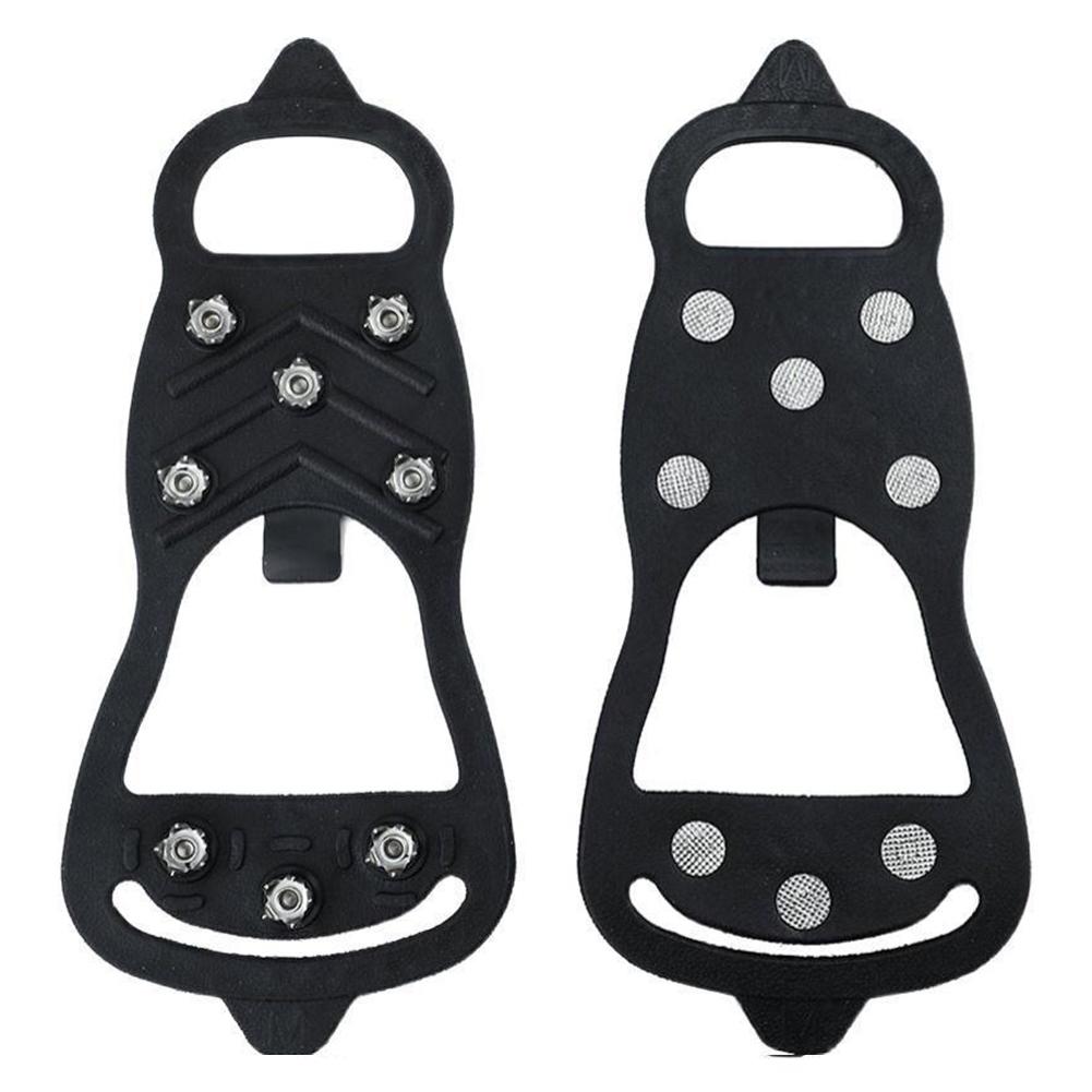 5/8 Teeth Snow Ice Claws Non-Slip Walking Cleat Ice Grippers Ice Crampons Walking Shoe Ice Spikes for Outdoor Activities