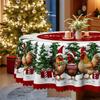 Christmas Polyester Tablecloth, Winter Christmas Tree, Snowflake Waterproof Table Cloth, Family Table Table Cloth Decoration