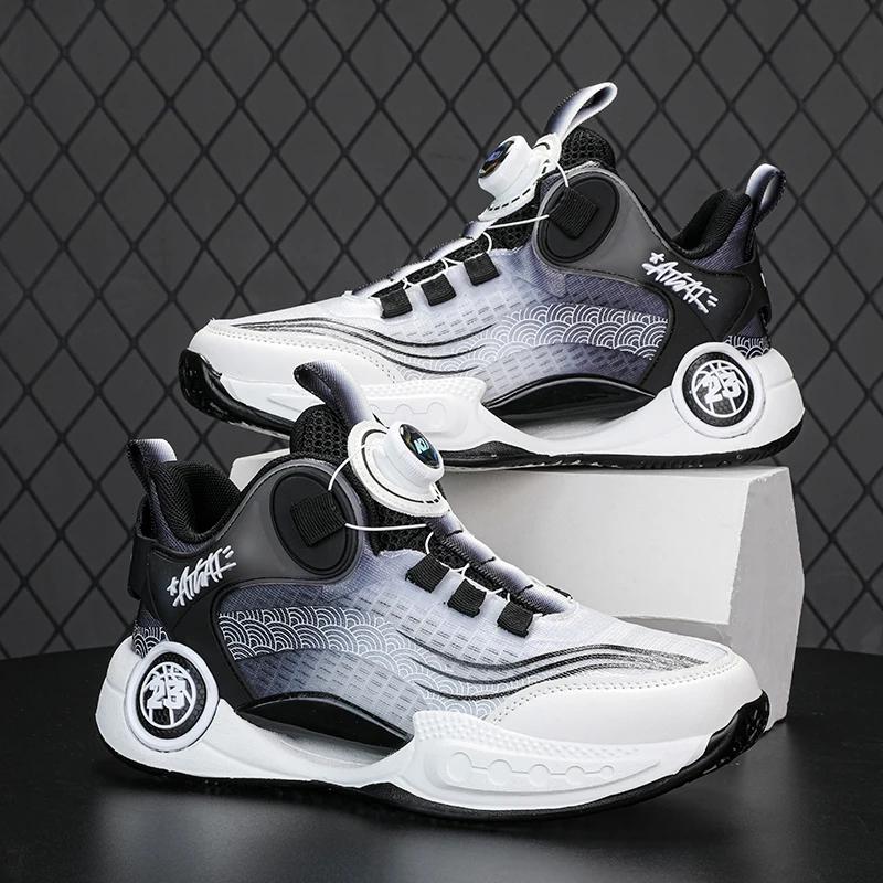 Children Basketball Shoes Boys Sneaker 2025 New Luxury Tennis Shoes 4 To 12 Years Breathable Non-slipp Sports Shoes for Boy