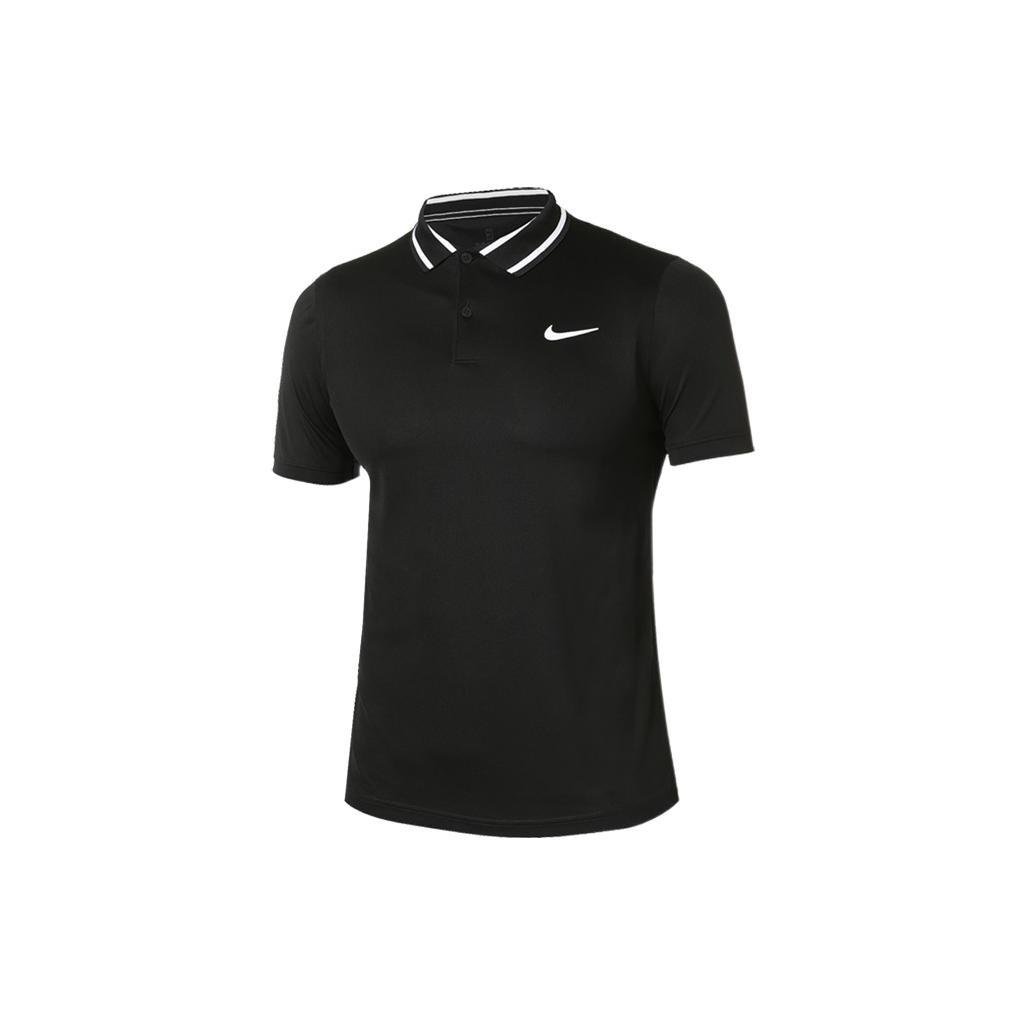 Nike Casual Sports Logo Pattern Printing Short Sleeve Polo Shirt Black Men s CW6848-010 L