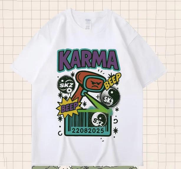 Retro Stray Kids Karma Beep Shirt S