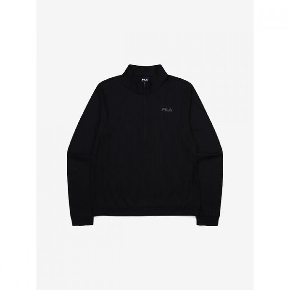 Fila Ribbed Half Zip Long Sleeve Tee