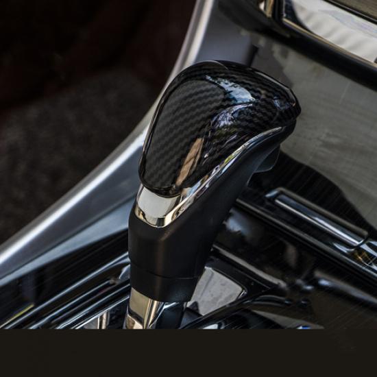 Carbon Fiber Gear Shift Knob Cover Trim Fit For Honda Accord 2013-2017