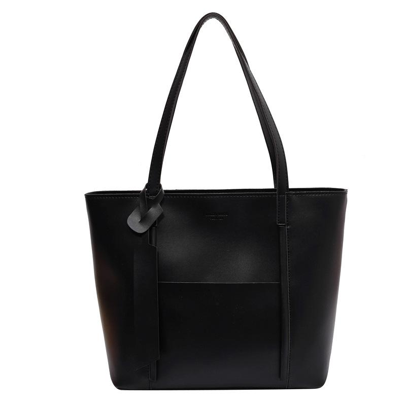 

Fashion women s bags New versatile large-capacity tote bags Women s casual shoulder handbags чёрный