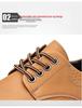 Men's Leather Thick-Soled Casual Derby Shoes for Spring/Autumn - Formal Black Low-Top Martin Boots
