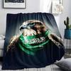 1PC Saudi Arabia National Football Team Patterned Flannel Blanket Suitable For All Seasons for Home Decor Warmth and Comfort Gifts Holiday Present