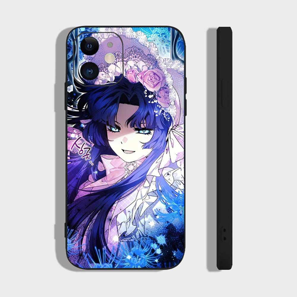 Black Killer W-Whale Baby Korean Comic Phone Case For IPhone 17 Air 16 15 14 13 Pro Max 11 12 Black Silicone Cover