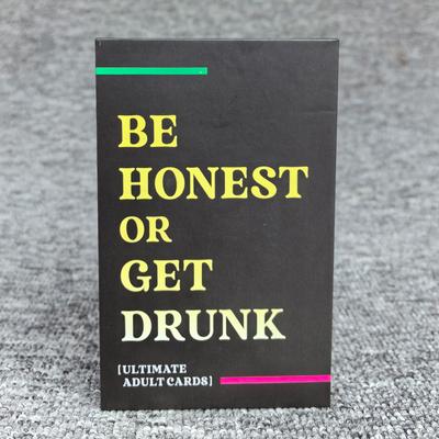 Deck Seja Honesto ou Fique Bêbado Jogo de Cartas Adulto Diversão Jogos de Tabuleiro para Beber para Noite de Jogos Lembrancinhas de Festa