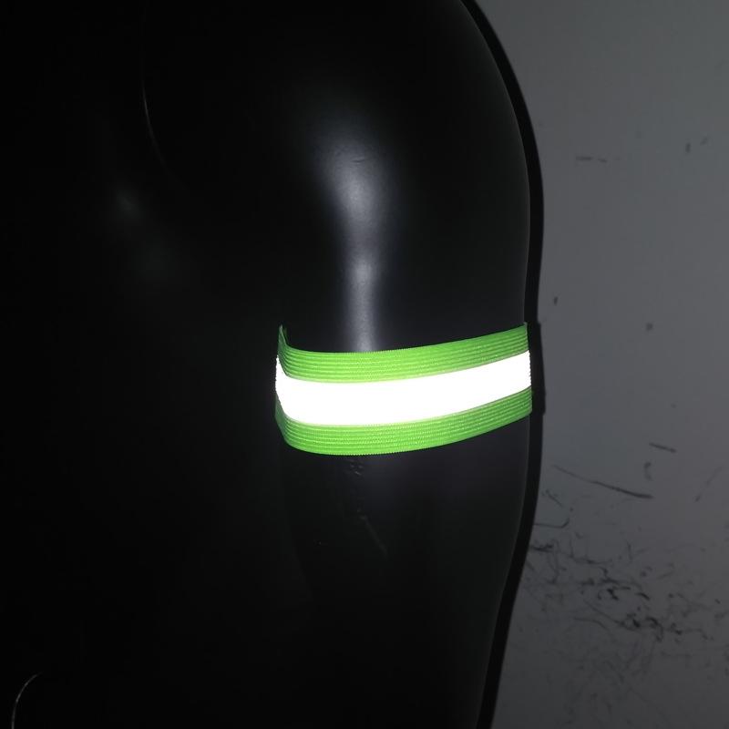 High-Visibility Reflective Armband for Night Cycling and Running