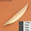 1PC Wardrobe Door Pulls Furniture Drawer Knob Handle Pulling Door Crescent Design Brass Handle Cupboard Shoe Cabinet