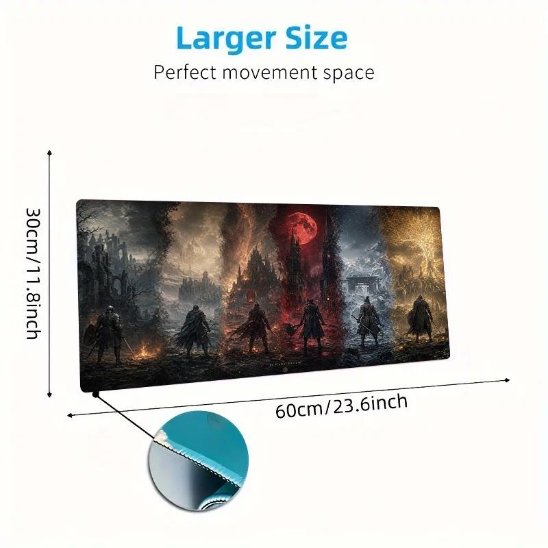 Bloodborne Color Mouse Pad Large Gaming Table Cushion Non-slip Laptop Tablet Big Mousepad XXL Mat Mini PC Playmat With Lock edge