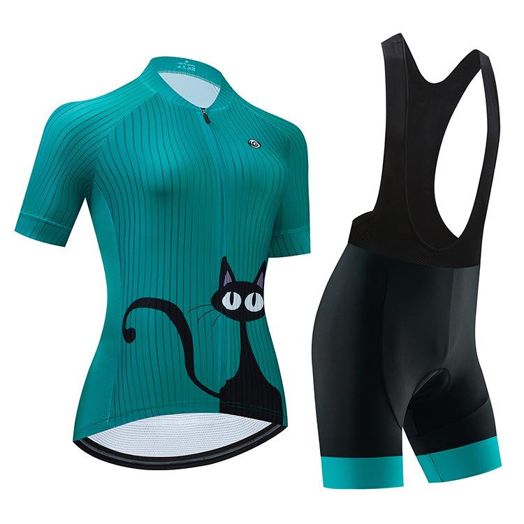 

2026 Summer Breathable Cycling Clothing Set Women s Cycling Clothing Short Sleeve Top Sweat-wicking Breathable Mountain Road Women s Cycling Suit XXXL