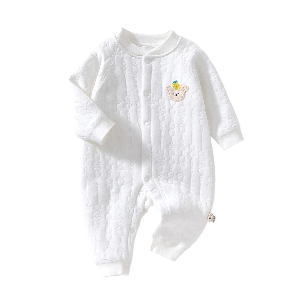 Unisex Winter Jumpsuit: Thick Cotton-Padded Baby Romper for Autumn & Winter