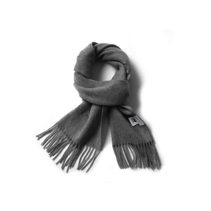 White Project VIRGIN WOOL 100 MUFFLER_GREY