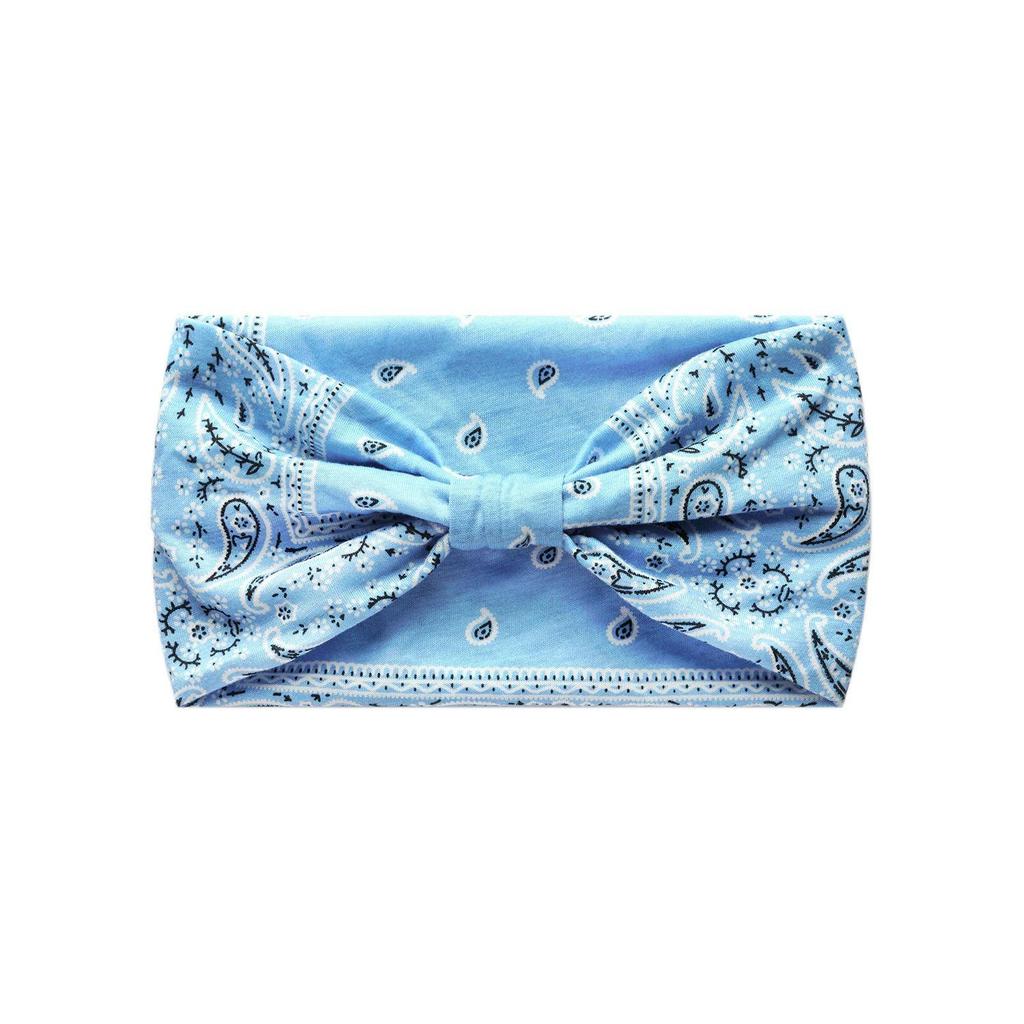 Women's European Bohemian-Style Cashew Flower Print Elastic Sports Headband