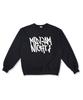 MIDNIGHT12AM [Fleece Line Option] Signature Logo Oversized Premium Double-Sided Sweatshirt 4 Colors (Type A)