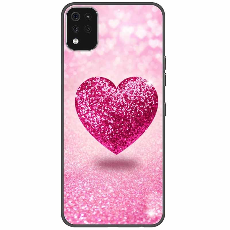 Phone Case For LG K42 K52 K62 Q52 Case Soft Painted Wolf Silicone Black Covers For LG K62 Cases K 42 Shockproof Funda for LGK52