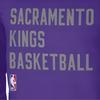 Nike X NBA Collaboration Dri-Fit Sacramento Kings Letter Casual Sports Training 2023/24 Long Sleeve T-Shirt Unisex Tops Purple FD9965-504