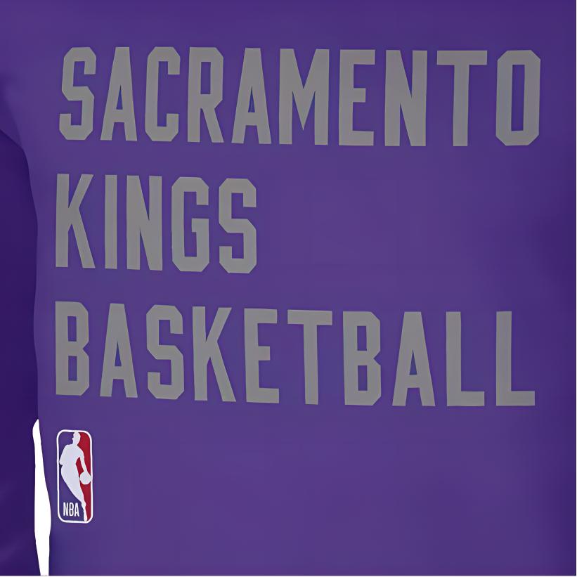 Nike X NBA Collaboration Dri-Fit Sacramento Kings Letter Casual Sports Training 2023/24 Long Sleeve T-Shirt Unisex Tops Purple FD9965-504