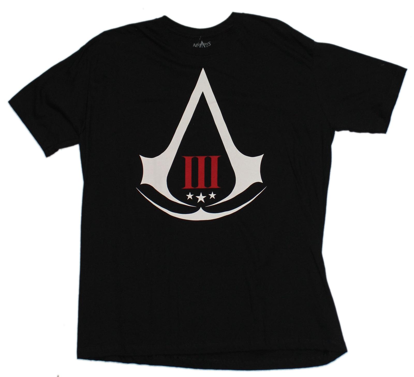 Assassin s Creed III Adult New T-Shirt - Simple III 3 Logo S