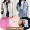 4/2pcs Crystal Pearl Button Covers Detachable Clip-On Shirt Coat Decorative Buttons Sewing Button for DIY Blouses Clothing