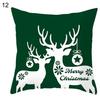 Christmas Themed Throw Pillow Cover With Short Plush Print Living Room Sofa Decoration Cushion Cover Pillow Covers Decorative