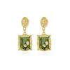 Luxus-Retro Grüne Ölmalerei Vintage Blumige Ohrstecker, Hofstil Ohrschmuck mit Perlen-Accessoires