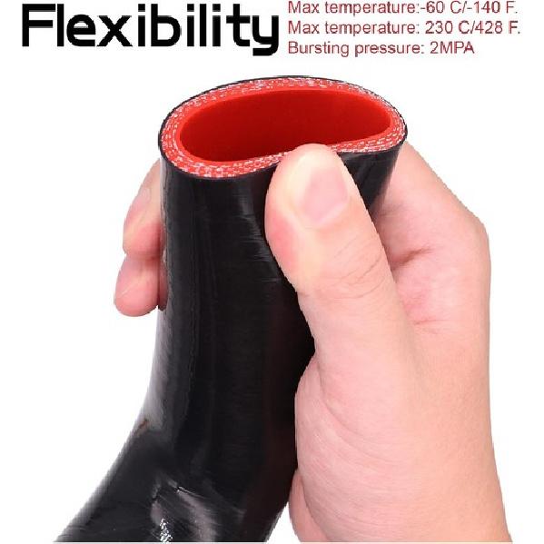 1-1/4 Inch 90 Degree Radiator Hose Rubber Elbow 4-Ply with 1-1/4 Inch 90 Degree