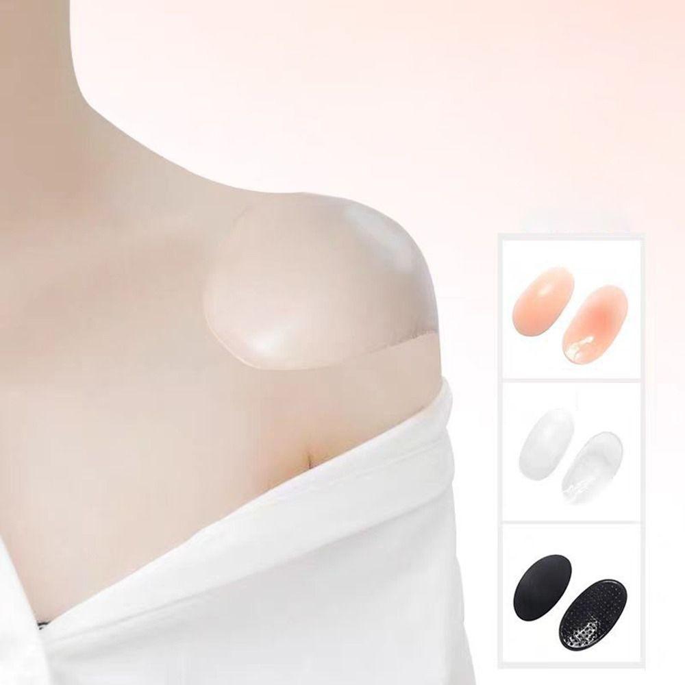 Thickness Invisible Shoulder Pads Self Adhesive Style Sponge Pad Anti-Slip Shoulder Pads  for Women