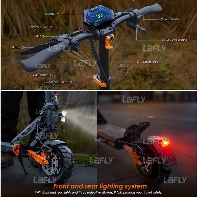 KuKirin G2 Pro VMP Electric Scooter 500W 48V 15.6Ah 9 Inch Off-road Tire Foldable Electric Scooter 25KM/H Speed 65KM Range