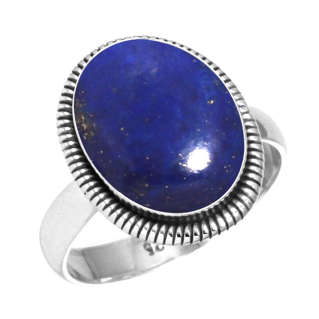925 Sterling Silver Ring Women Gemstone Handmade Jewelry Halloween Gift Blue Green Purple Copper Turquoise Pearl Lapis Mother Of Pearl Costume