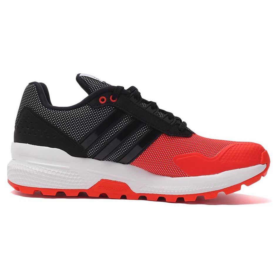 Adidas Comfortable Shock Absorbing Durable Low Top Running Shoes Men Sneakers Black White Red AQ5669