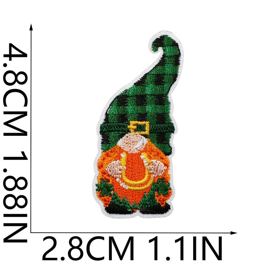 Clover Series Embroidery Cloth Sticker Holiday Clothes Decoration St. Patrick'S Day Patch Sticker Car Rainbow Chapter Boy