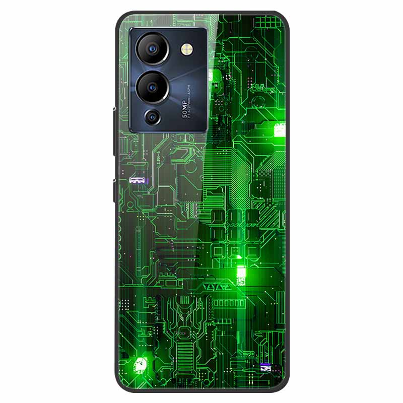 For Infinix Note 12 G96 Case X670 Marble Tempered Glass Hard Back Cover for Infinix Note12 Helio G96 Phone Cases 6.7'' Fundas