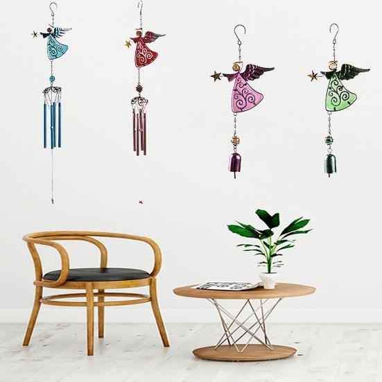 

Wind Chime Декоративный металлический на открытом воздухе Уникальный угловой узор Дизайн ангельского ветрового колокола для наружного применения