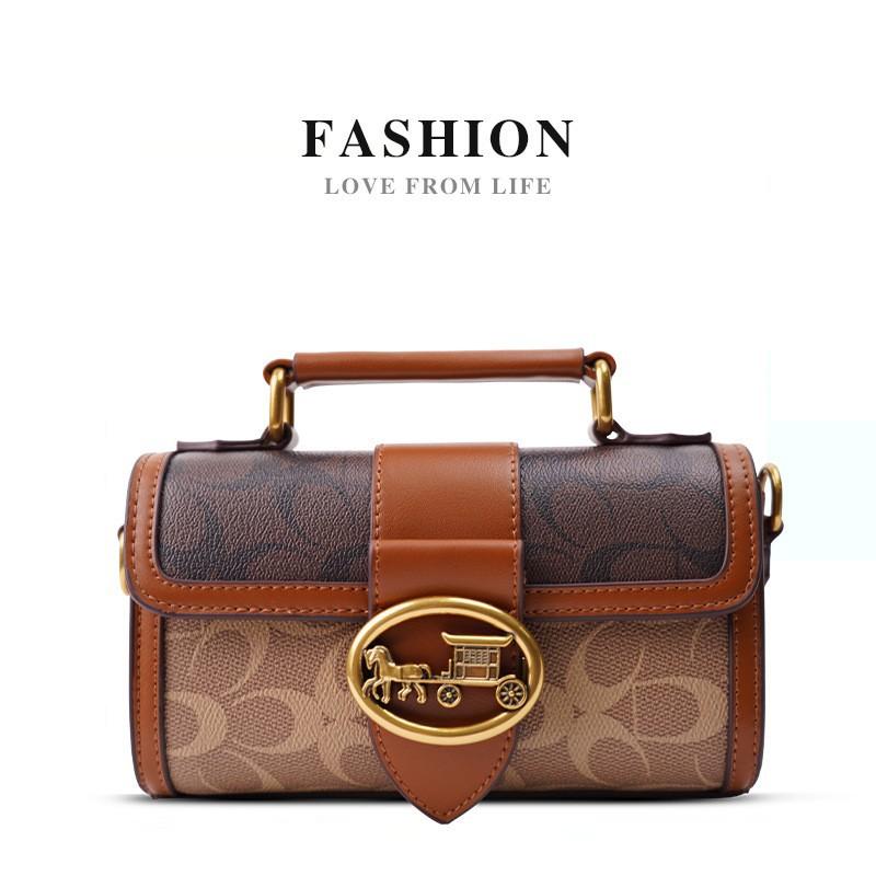 2025 Hot-selling Women's Niche Handbag Old Flower Carriage Underarm High-end Chain Crossbody Small Square Bag