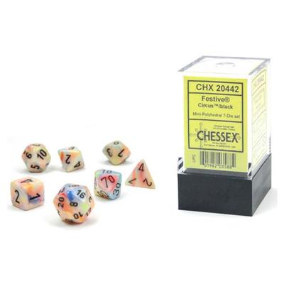 Mini polyedrické kostky Chessex 7D (FestCircus)
