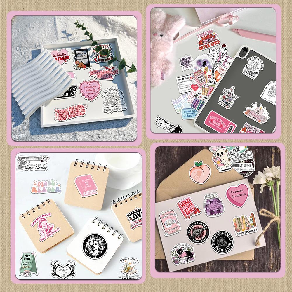 Creative Romantic Reading Stickers: 50/150 Sheets - Simple, Personal DIY Journal & Phone Case Decals