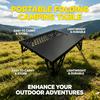 Mesa plegable portátil para camping senderismo picnic mesa de exterior ligera de metal