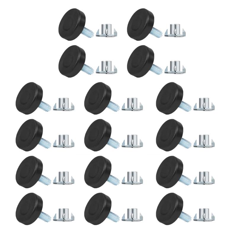 

16Pcs Adjustable Furniture Leg Levelers Stable Screw In Stabilizers for Floor Protective and Noise Reductions Use