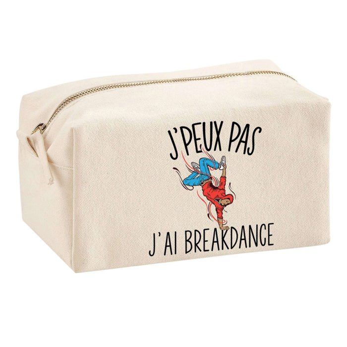Trousse multifonction J'peux pas Breakdance Cadeau Anniversaire Noël Idée Personnalisé Rentrée | Trousse Scolaire Fournitures Bureau