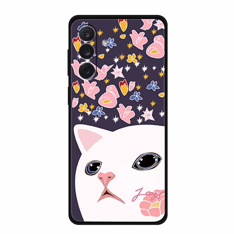 For Samsung M06 M16 M36 3D Flowers Case Soft Silicone Bumper Emboss Phone Cases for Samsung Galaxy M 06 16 36 Back Protect Cover